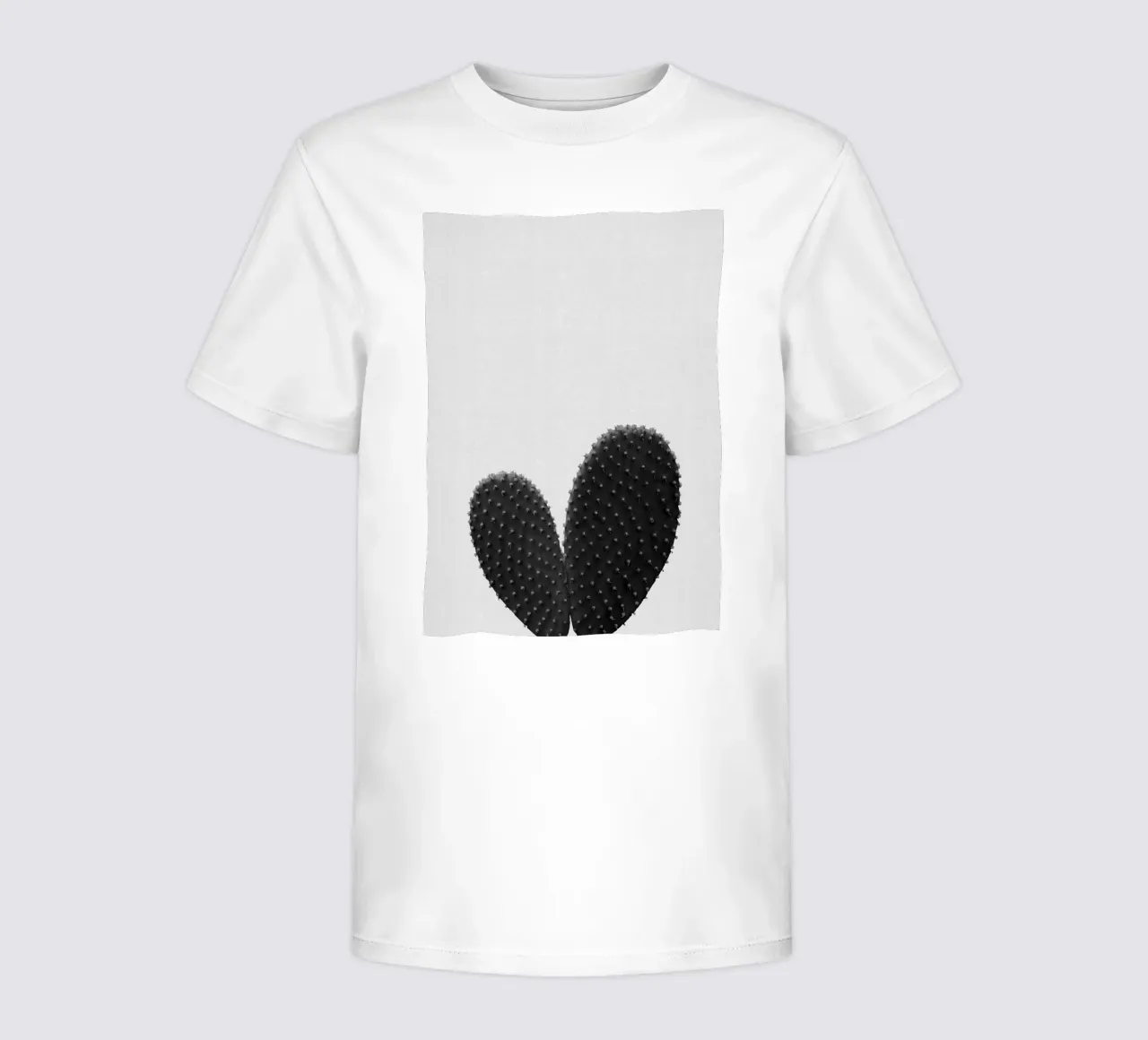 Cuore di cactus in bianco e nero t-shirt bambini da Orara Studio