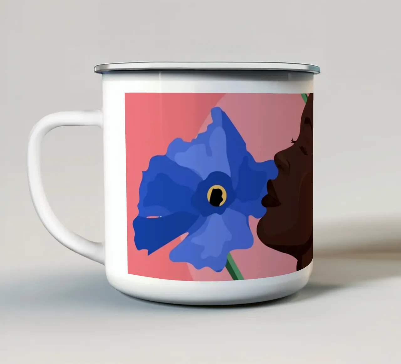 Flor tazza in smalto da Stuelleta