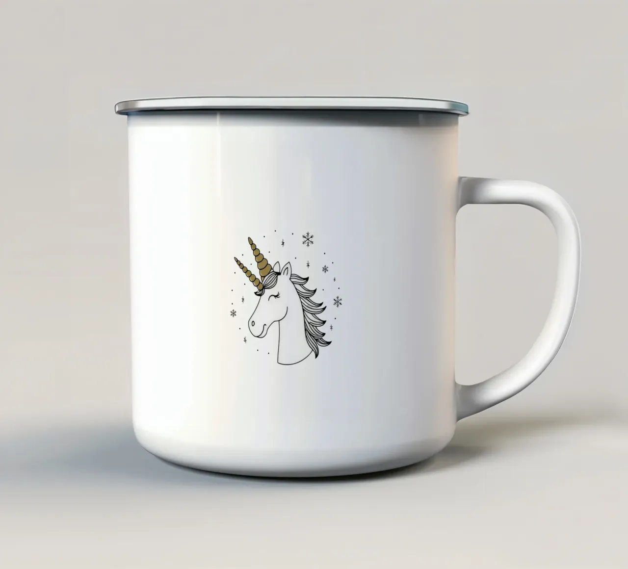 Good Unicorn Style Smile tazza in smalto da WAWAN HEID