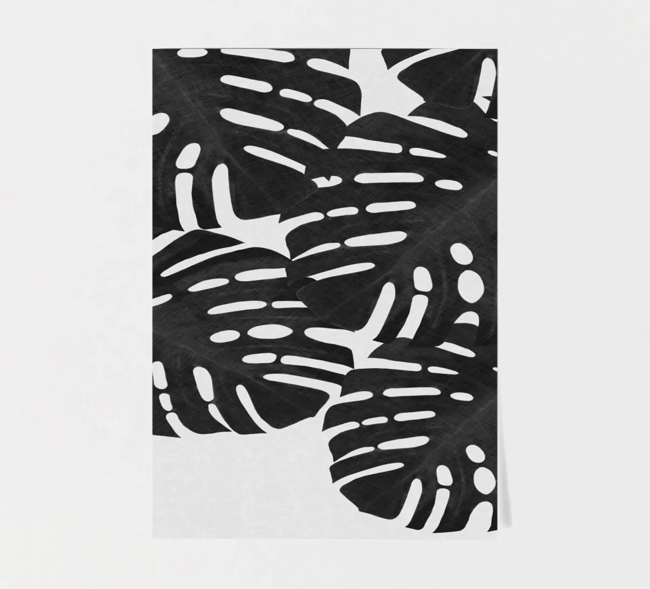 Monstera Leaf Black & White I sticker sheet by Orara Studio