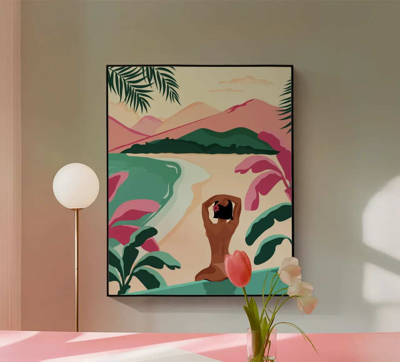 Paradis acryl van Stuelleta