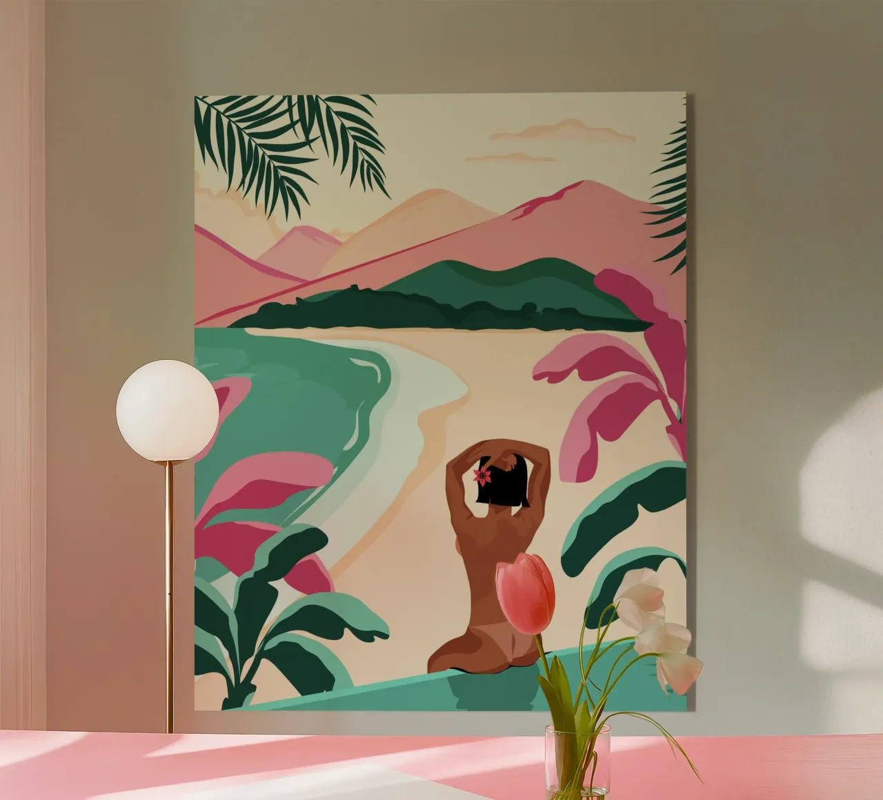 Paradis acryl van Stuelleta