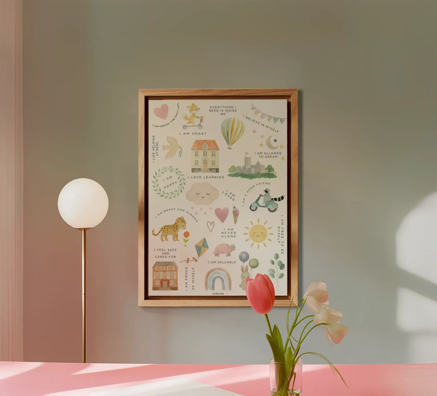 Affirmation Print pannello forex da mantika studio