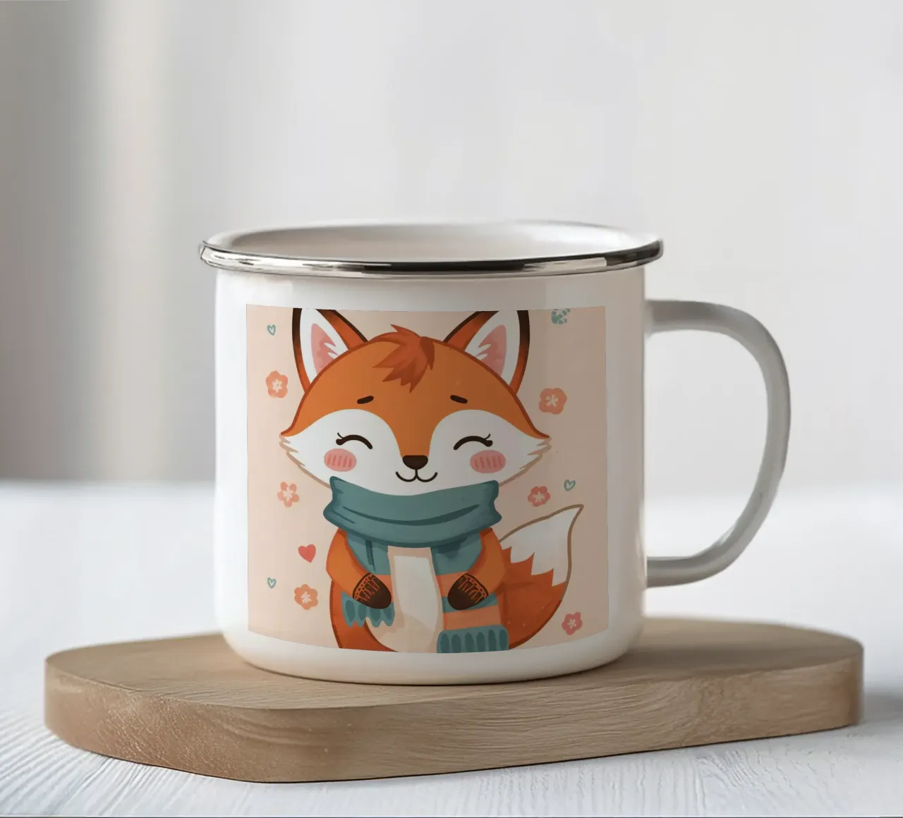 La stagione delle sciarpe di Voxy 🧣 tazza in smalto da Voxy's Adventures