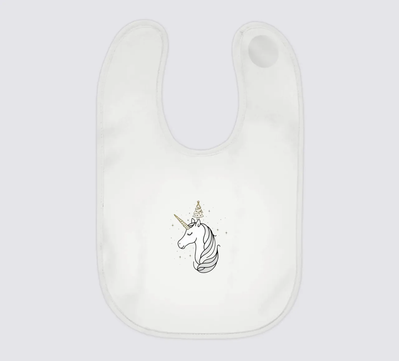 Chrismas Tree On Mine Unicorn bavaglino da WAWAN HEID