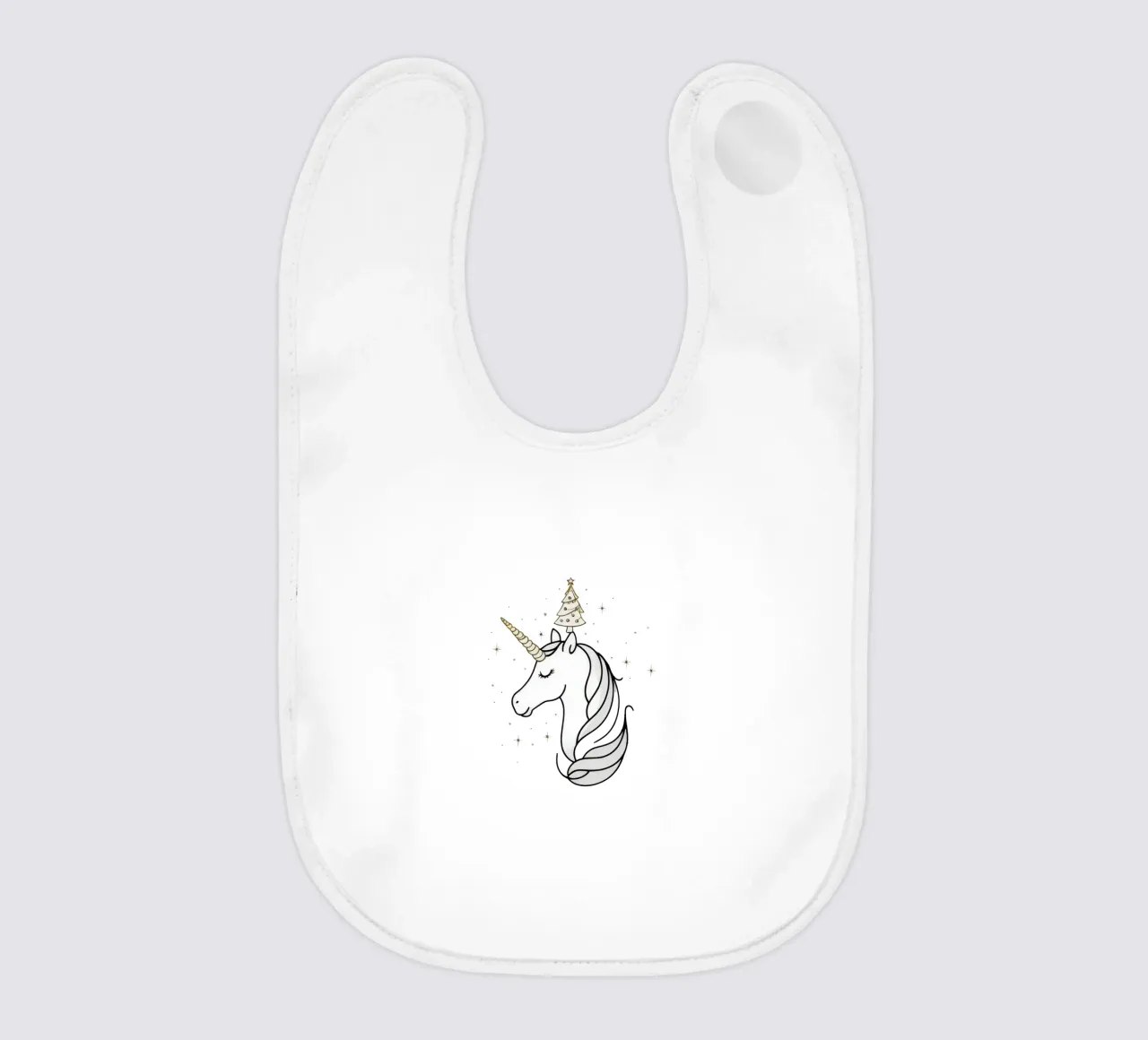 Chrismas Tree On Mine Unicorn bavaglino da WAWAN HEID