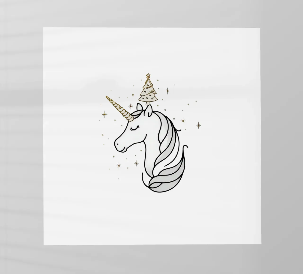 Chrismas Tree On Mine Unicorn pellicola backlit da WAWAN HEID