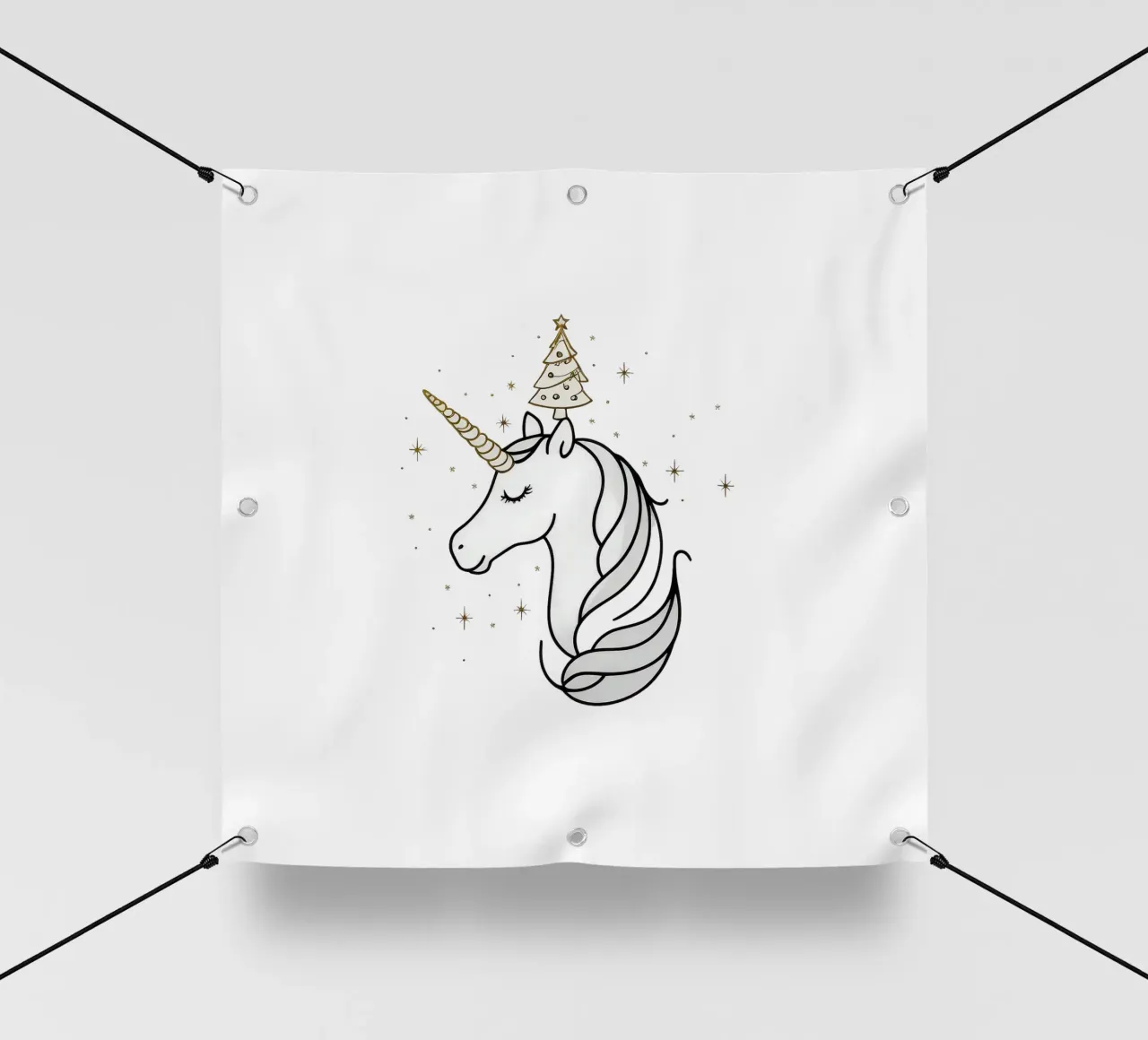 Chrismas Tree On Mine Unicorn telo in pvc da WAWAN HEID