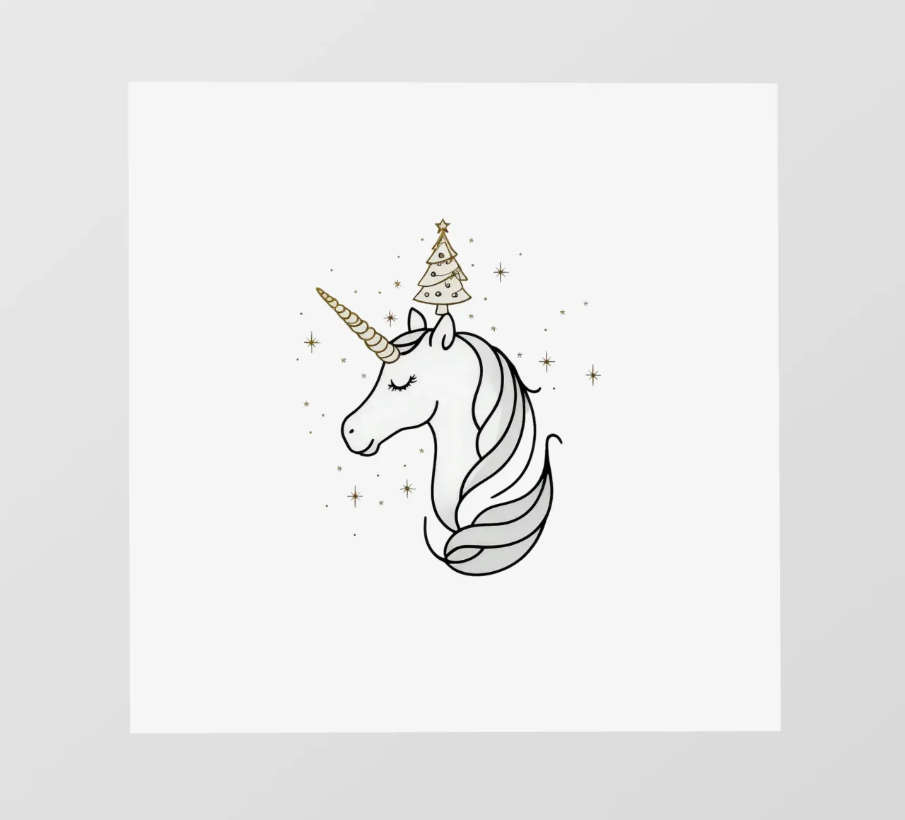 Chrismas Tree On Mine Unicorn telo in pvc da WAWAN HEID