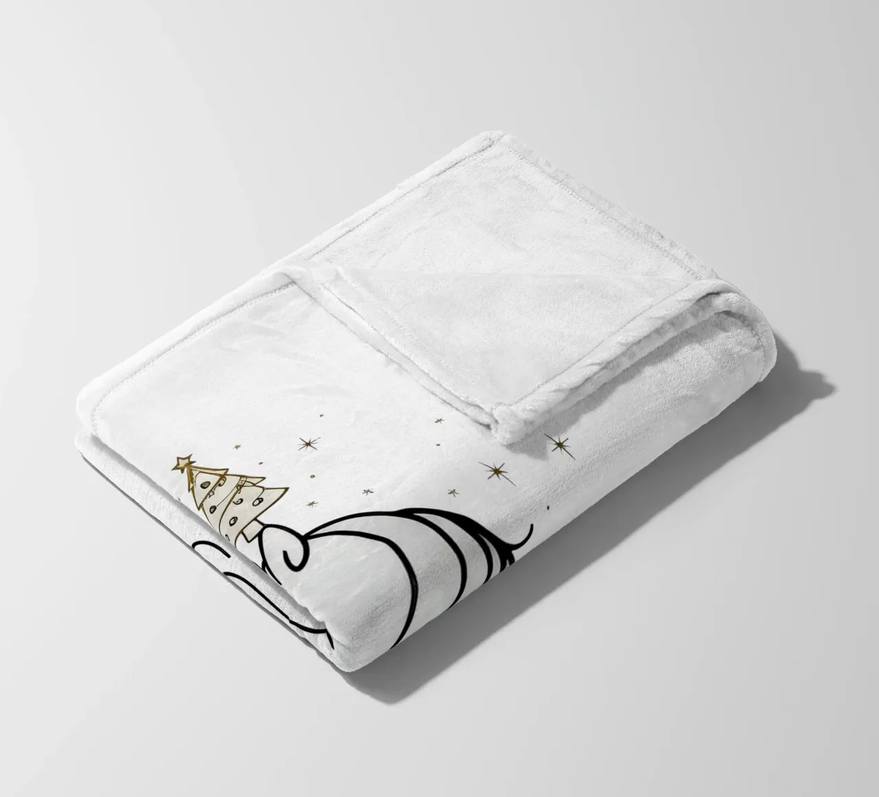 Chrismas Tree On Mine Unicorn coperta in pile da WAWAN HEID