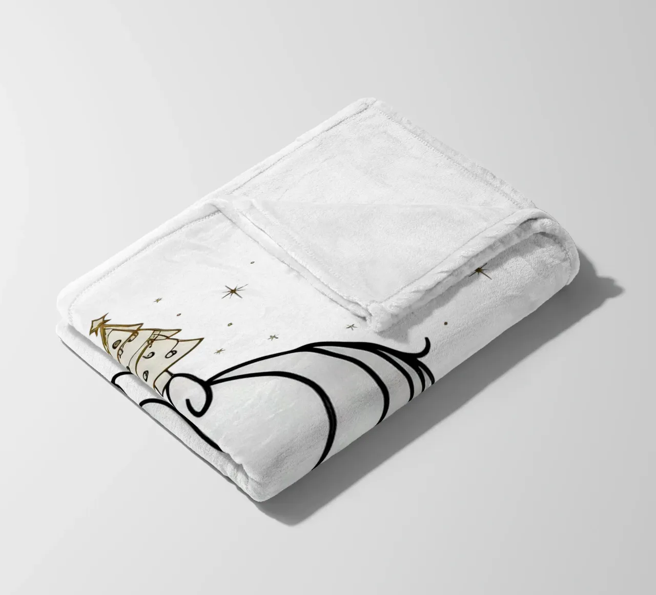 Chrismas Tree On Mine Unicorn coperta in pile da WAWAN HEID