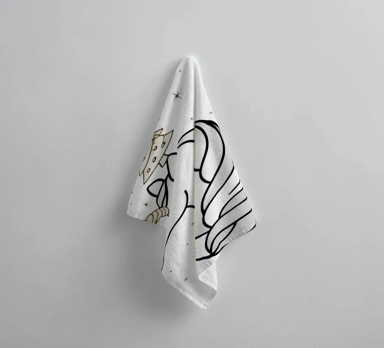 Chrismas Tree On Mine Unicorn asciugamano da bagno da WAWAN HEID