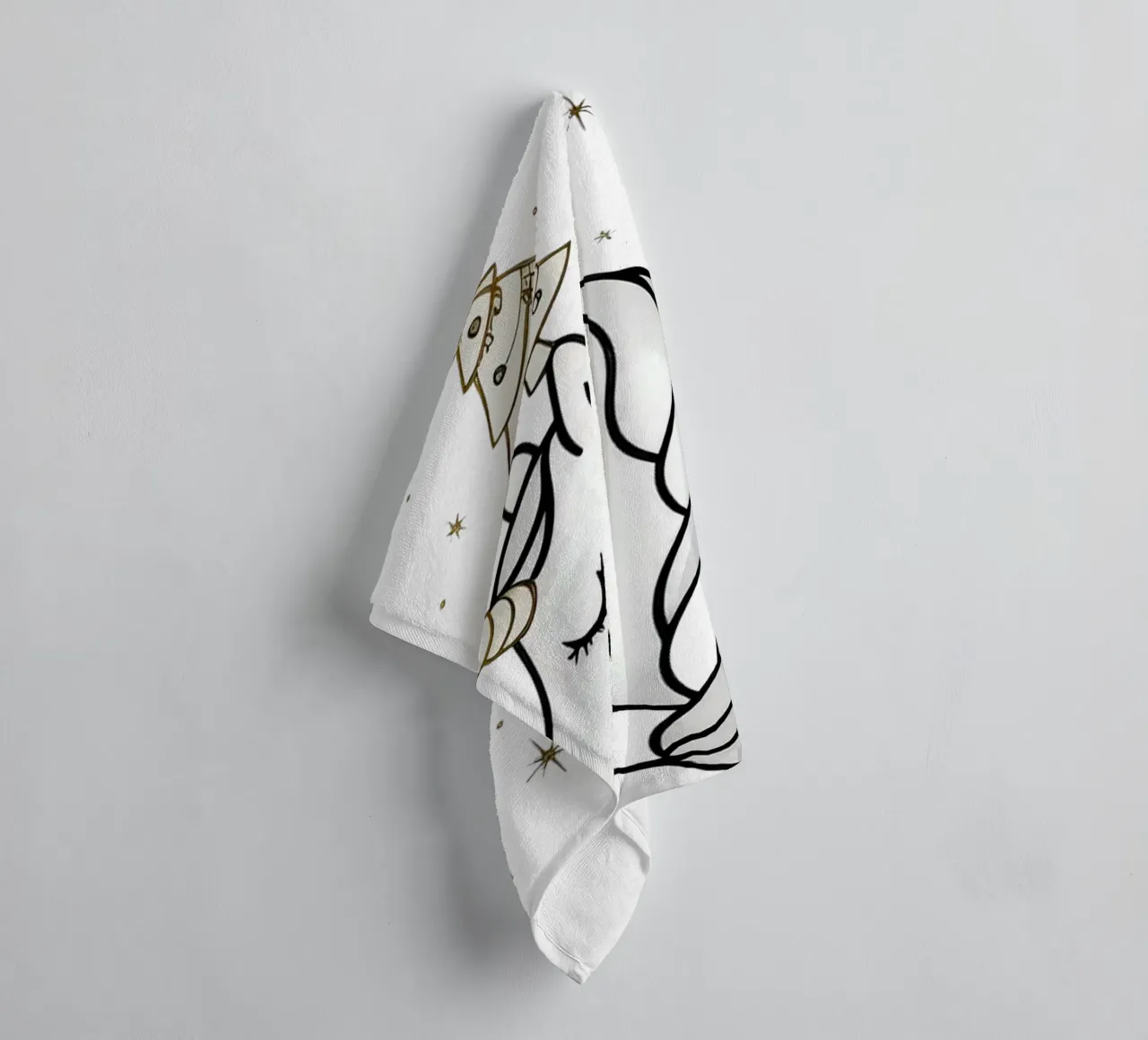 Chrismas Tree On Mine Unicorn asciugamano da bagno da WAWAN HEID