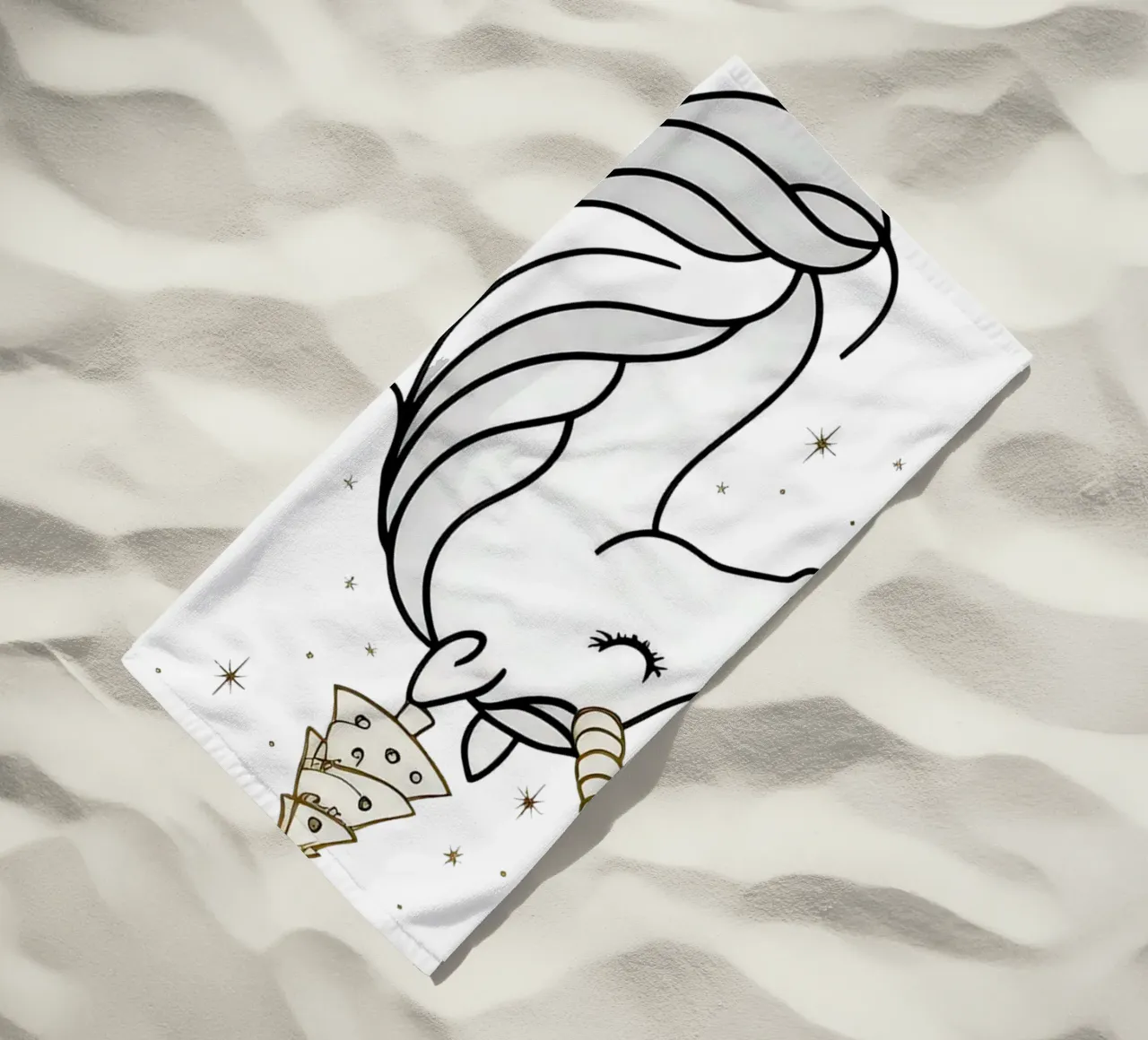 Chrismas Tree On Mine Unicorn telo mare da WAWAN HEID