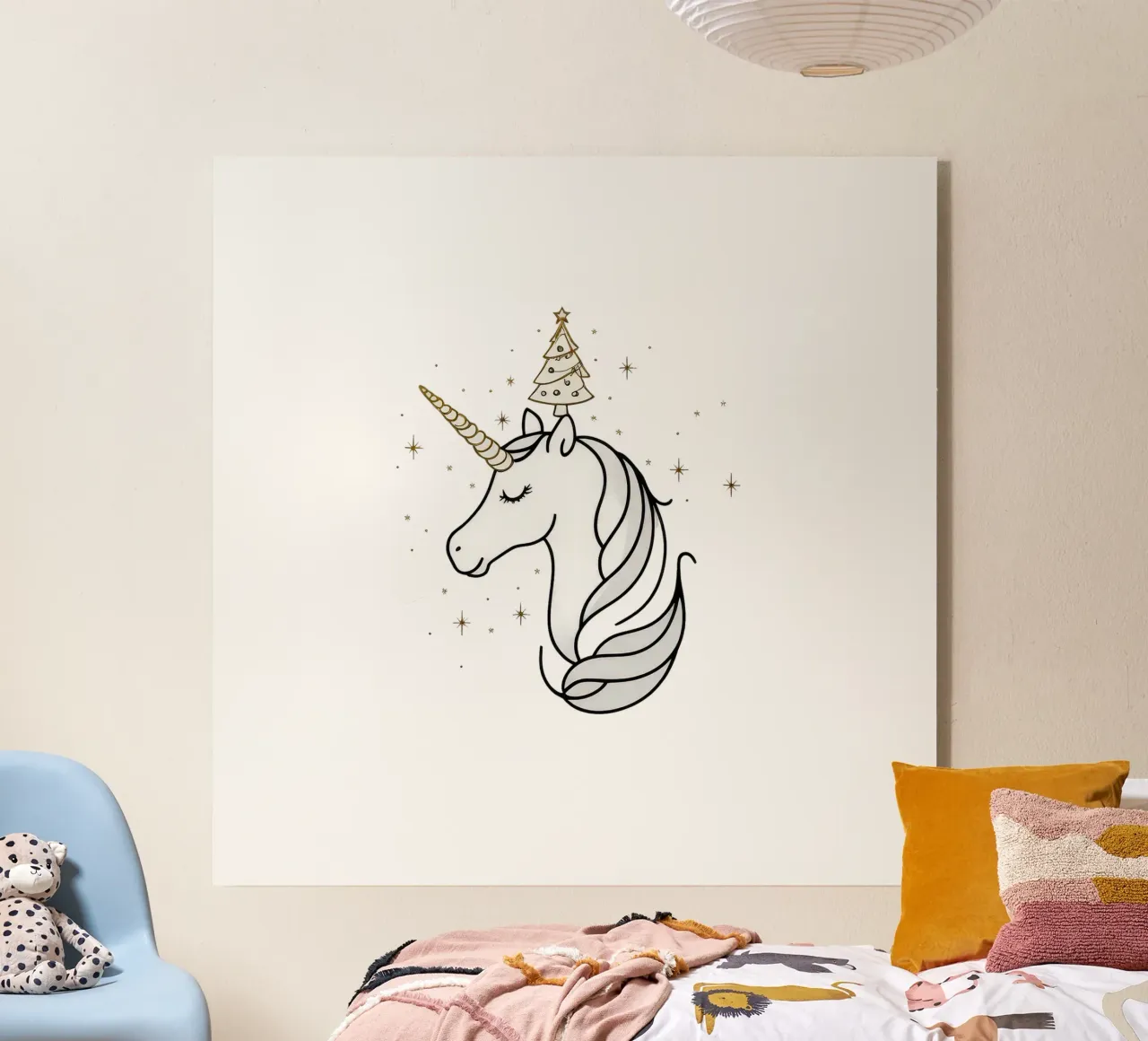 Chrismas Tree On Mine Unicorn plexiglass da WAWAN HEID