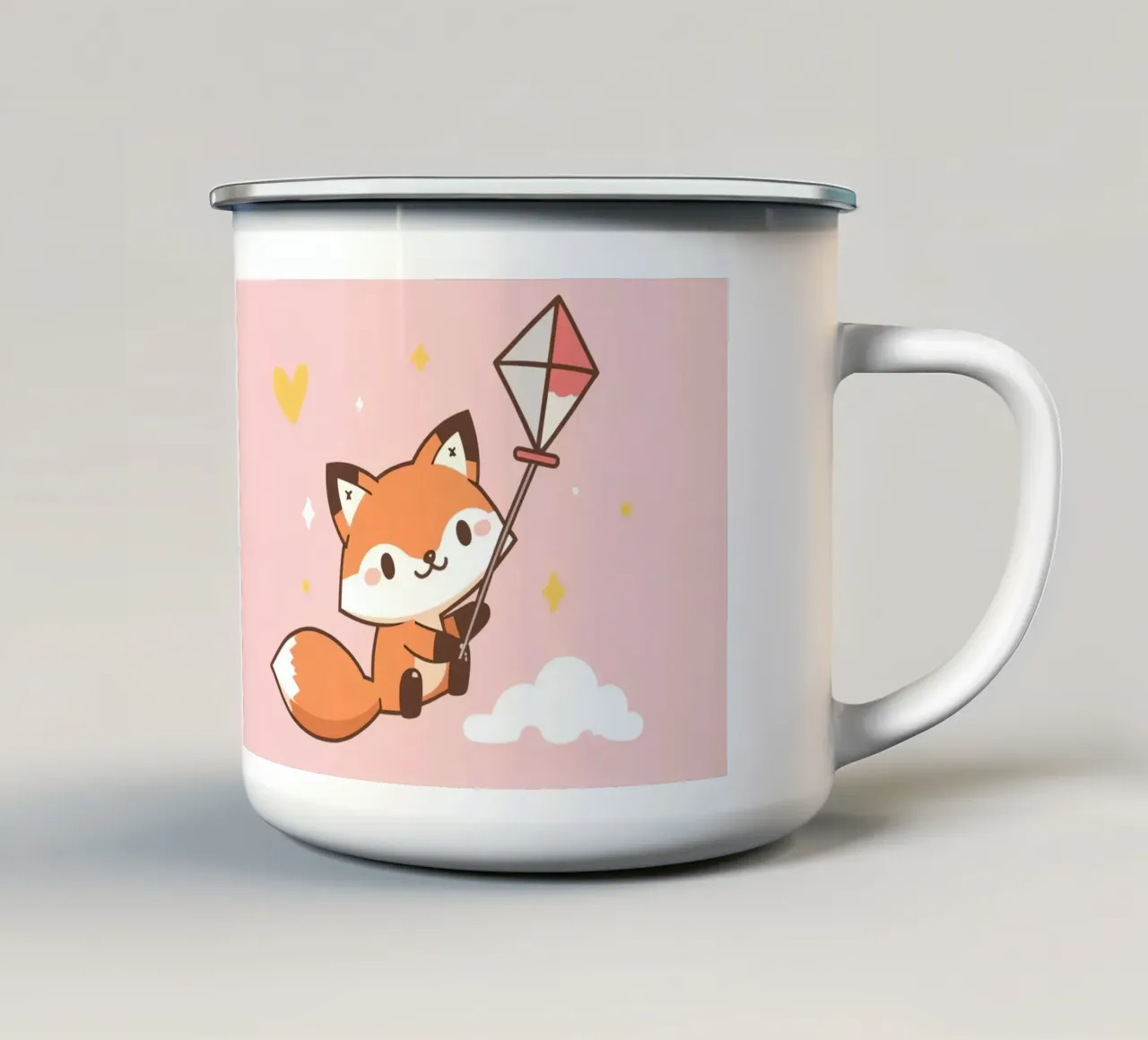 L'avventura di Voxy con l'aquilone 🪁 tazza in smalto da Voxy's Adventures