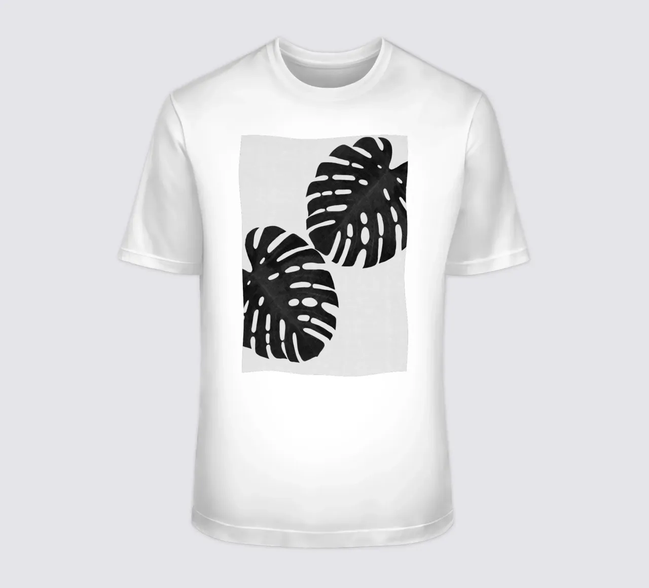 Monstera Leaf Black & White II t-shirt by Orara Studio