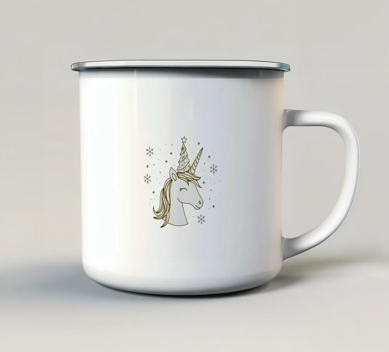 HuHuHu Unicorn Style tazza in smalto da WAWAN HEID