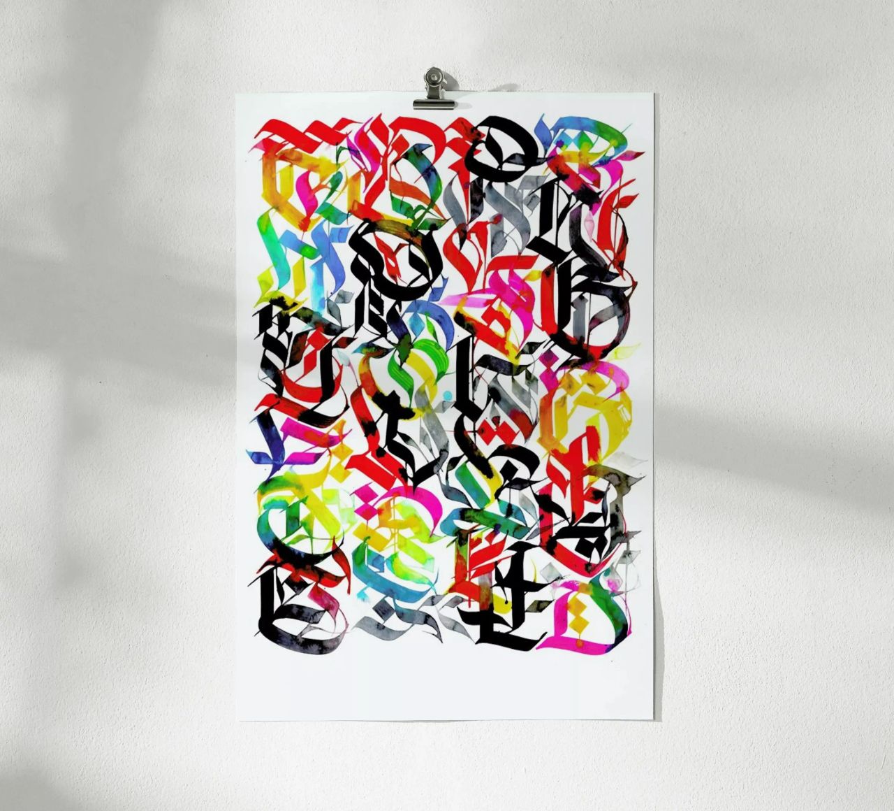 There's power in letting go poster con telaio in legno da Drury Brennan