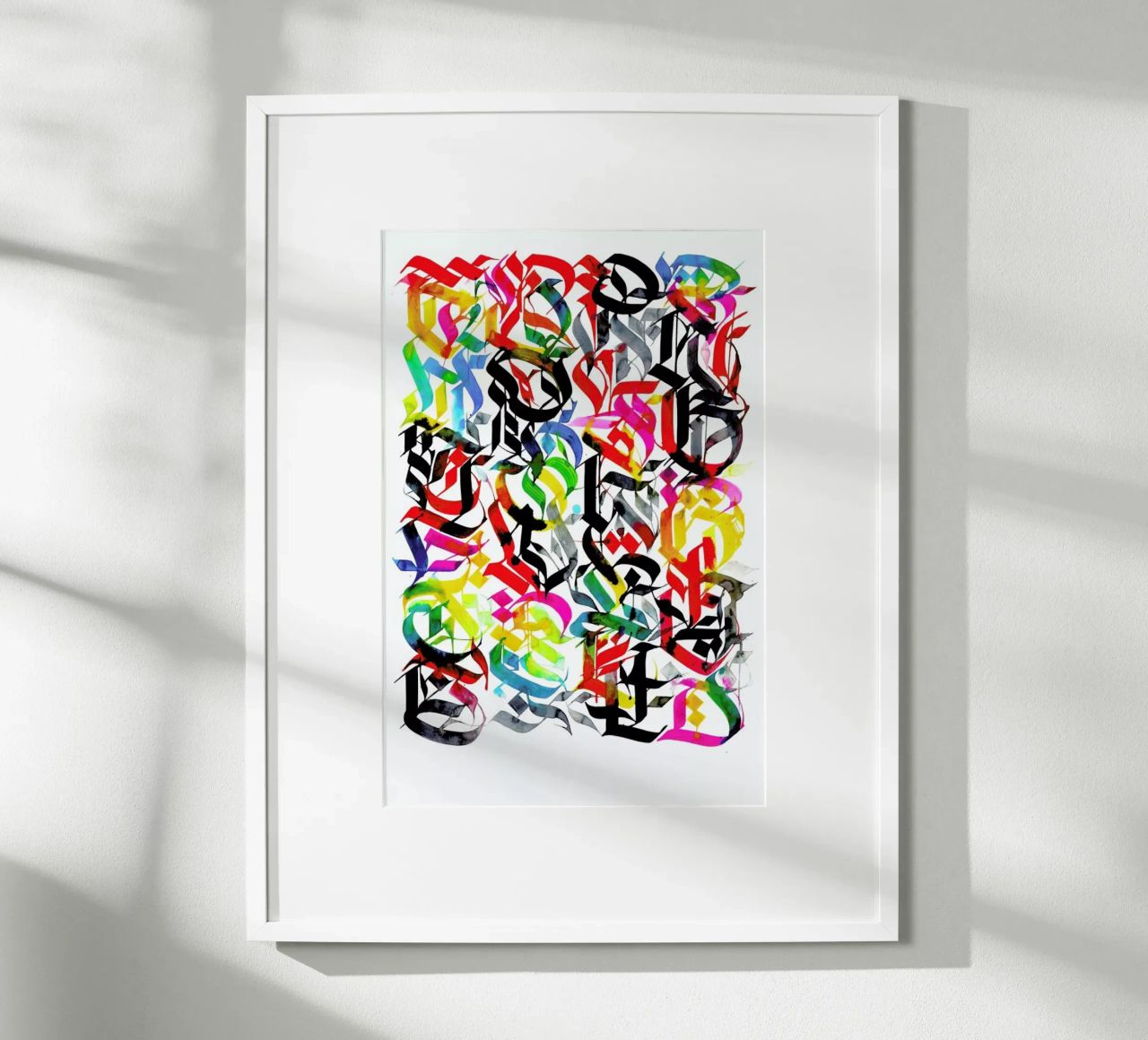 There's power in letting go poster con telaio in legno da Drury Brennan