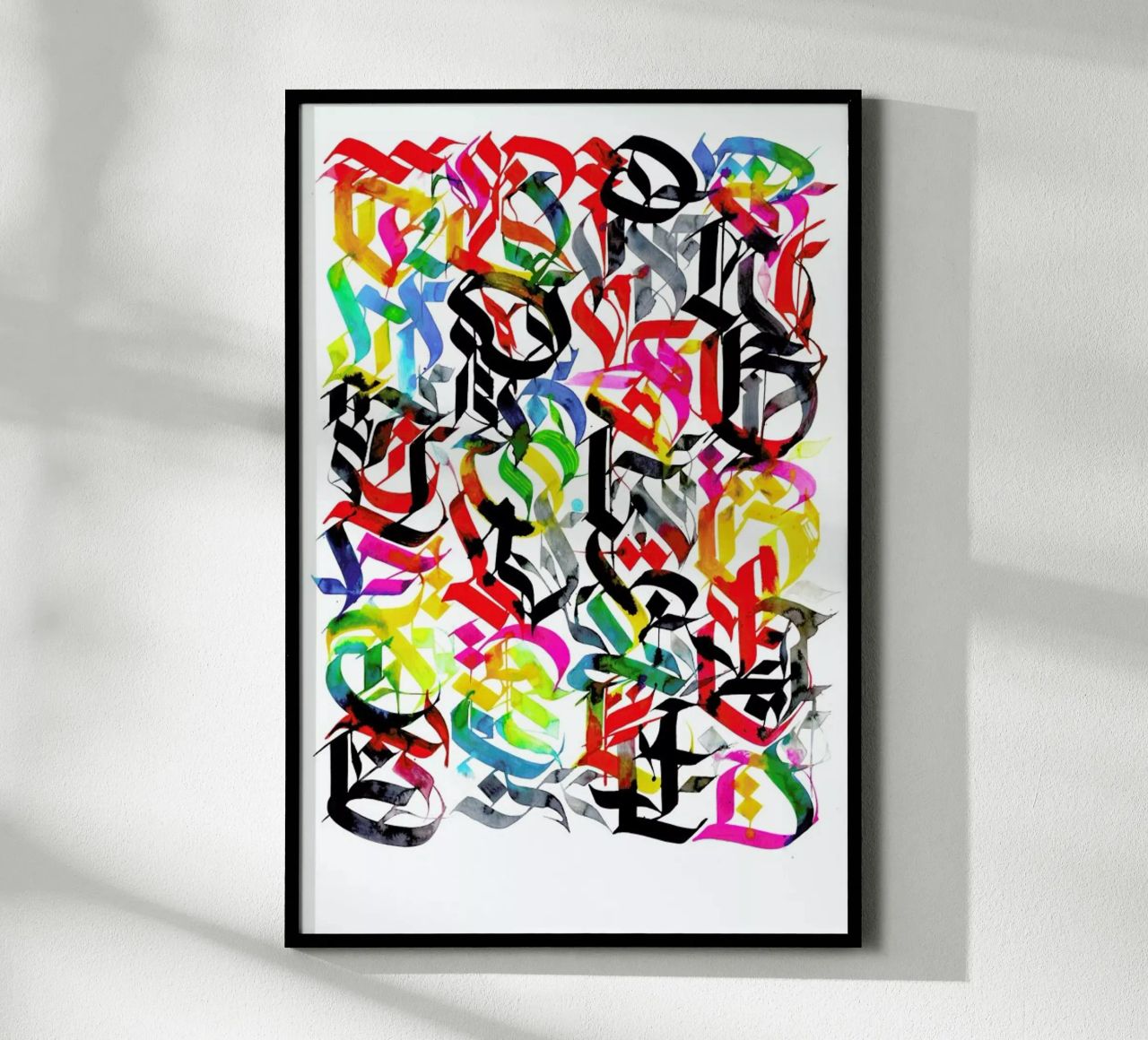 There's power in letting go poster con telaio in legno da Drury Brennan