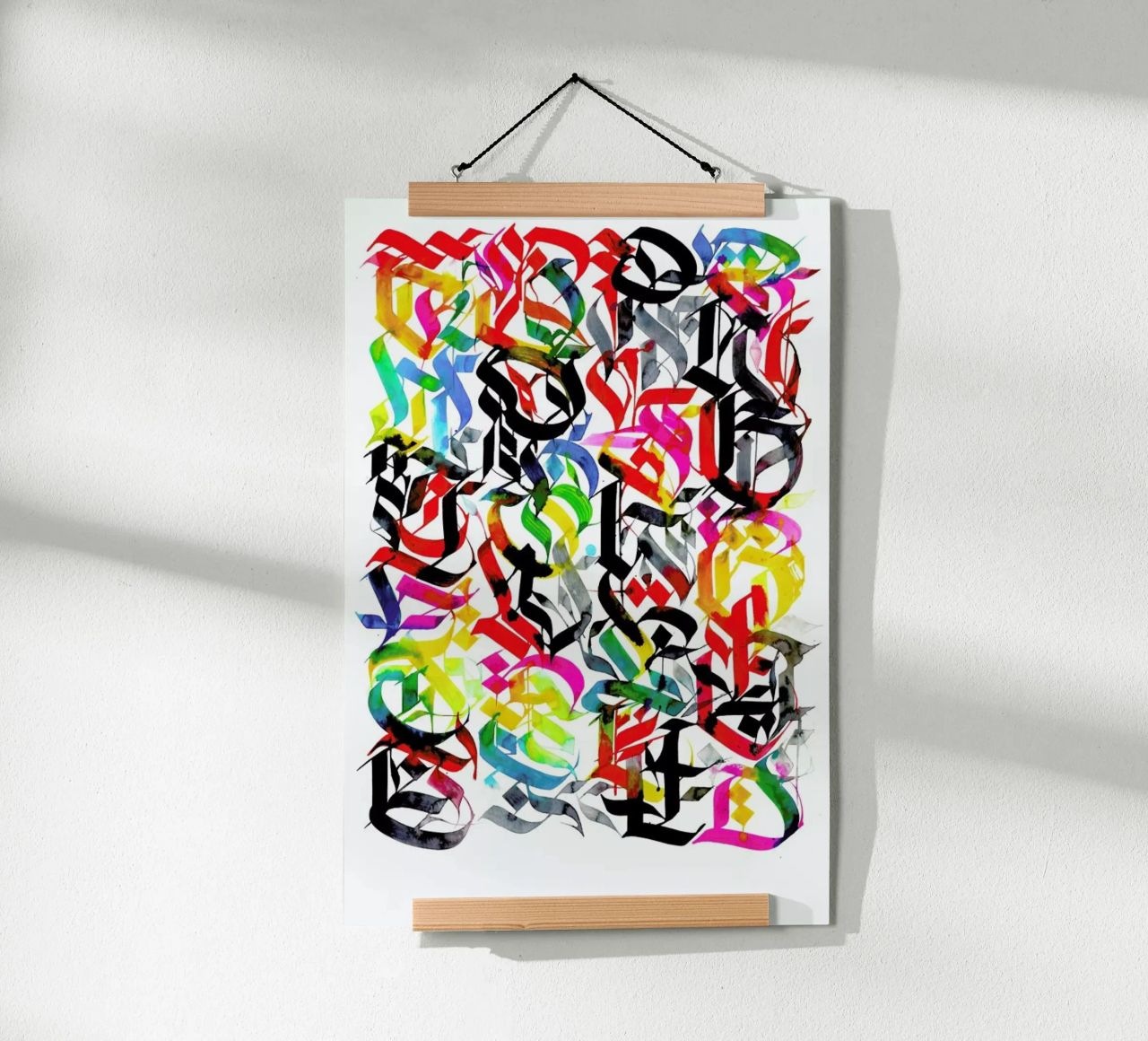 There's power in letting go poster con telaio in legno da Drury Brennan