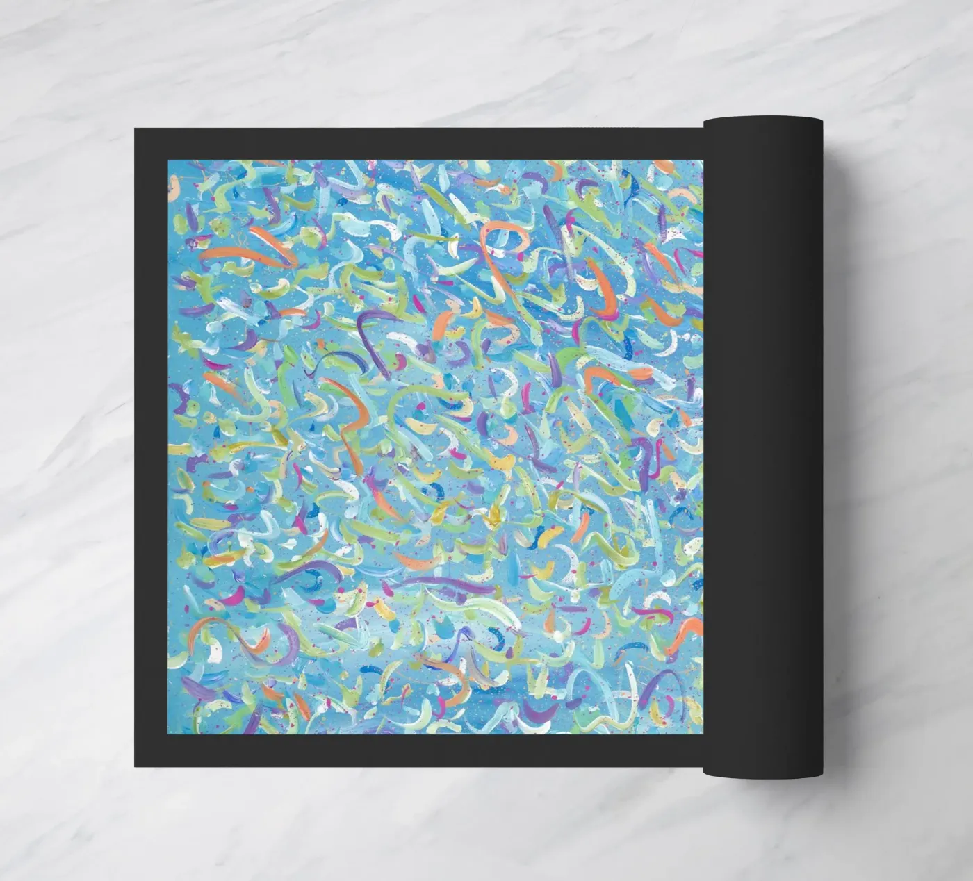 Broken Molecules doormat by Helen Joynson