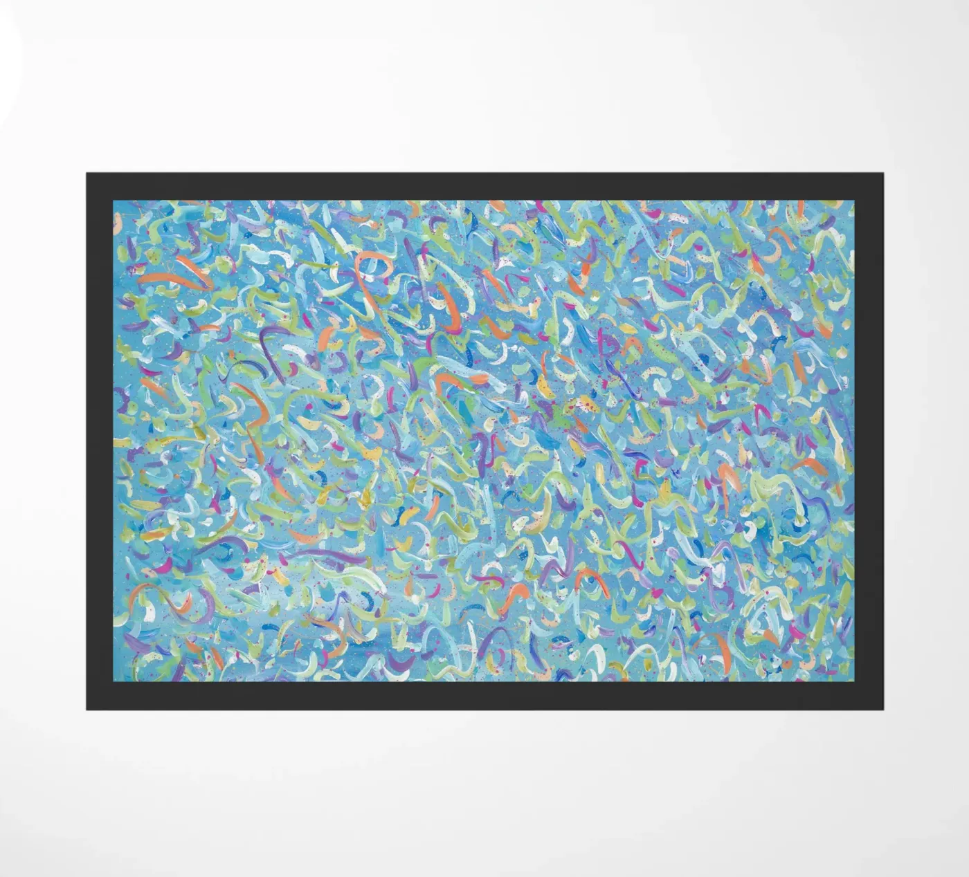 Broken Molecules doormat by Helen Joynson