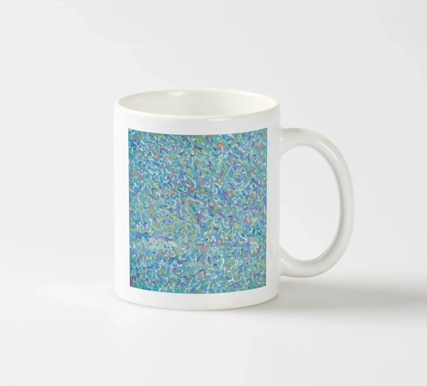 Broken Molecules ceramic mug by Helen Joynson