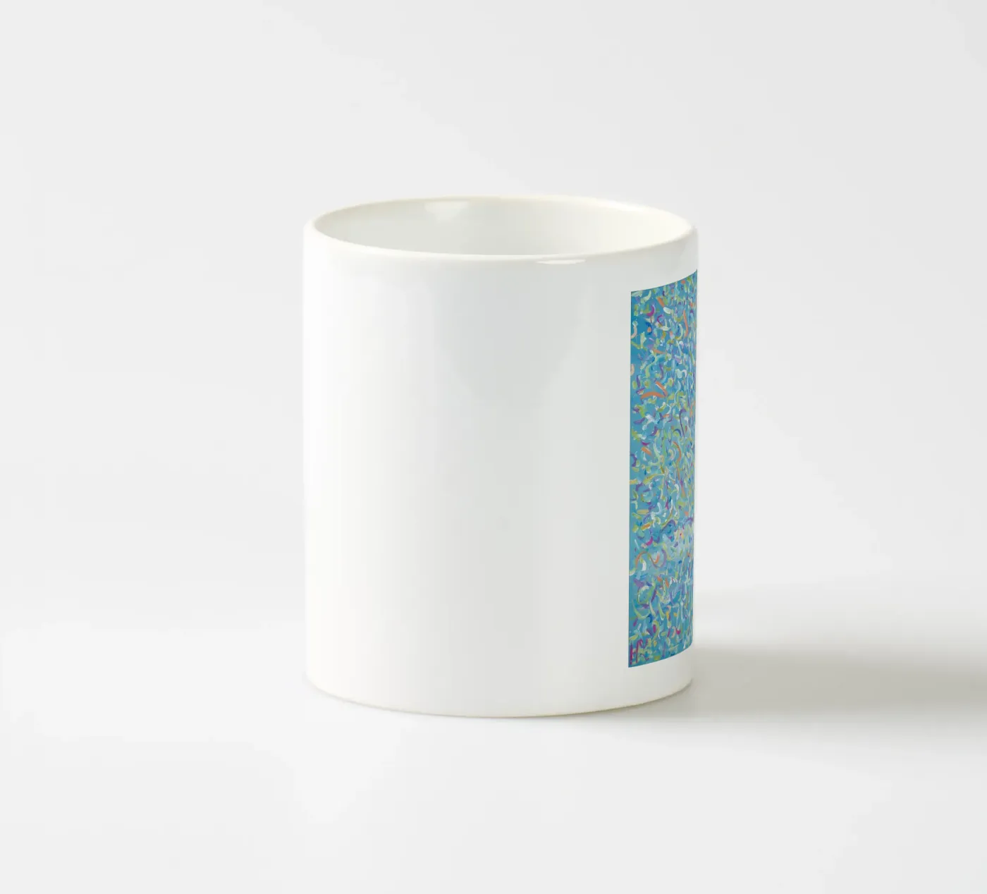 Broken Molecules ceramic mug by Helen Joynson