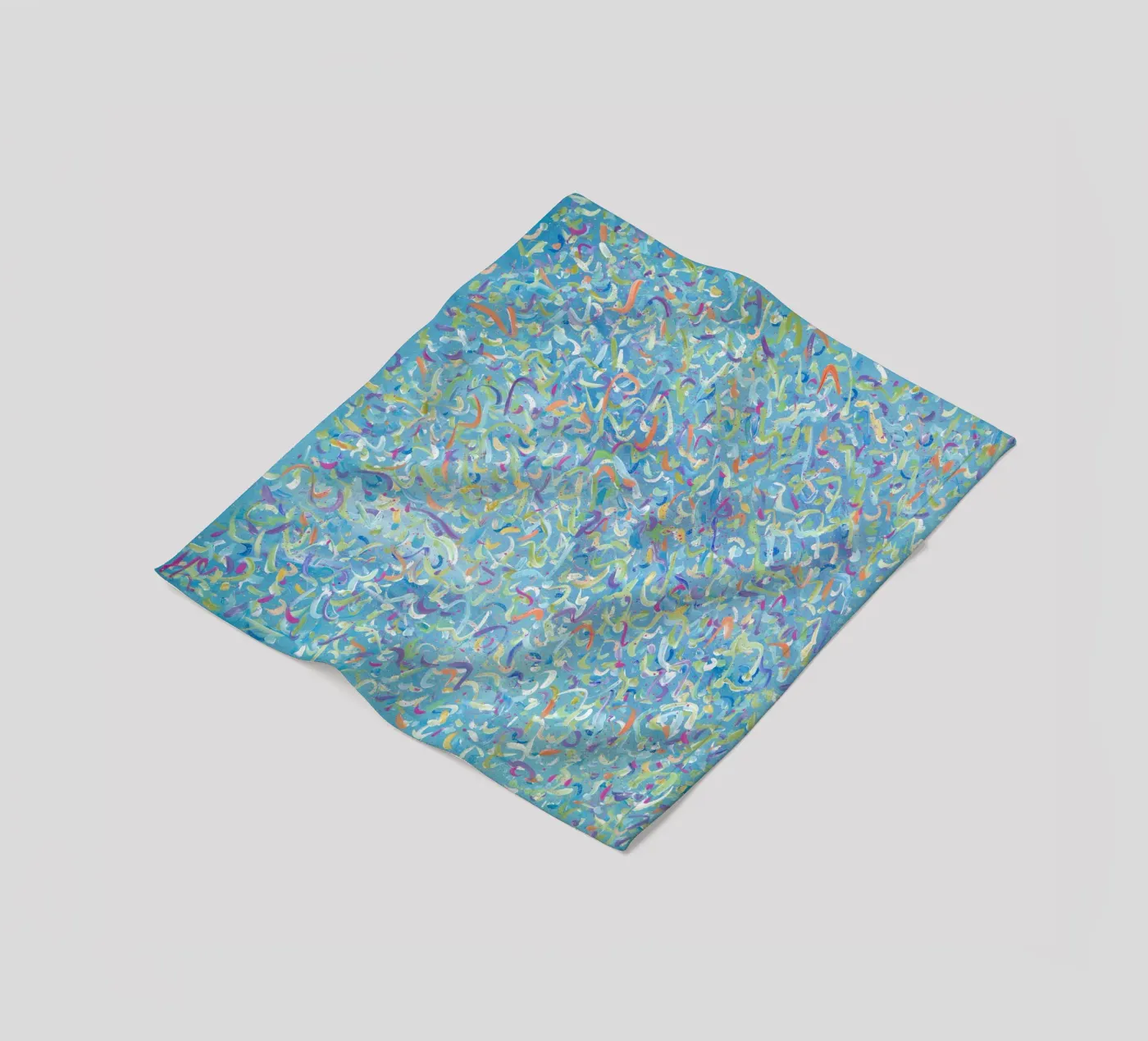 Broken Molecules fleece blanket by Helen Joynson