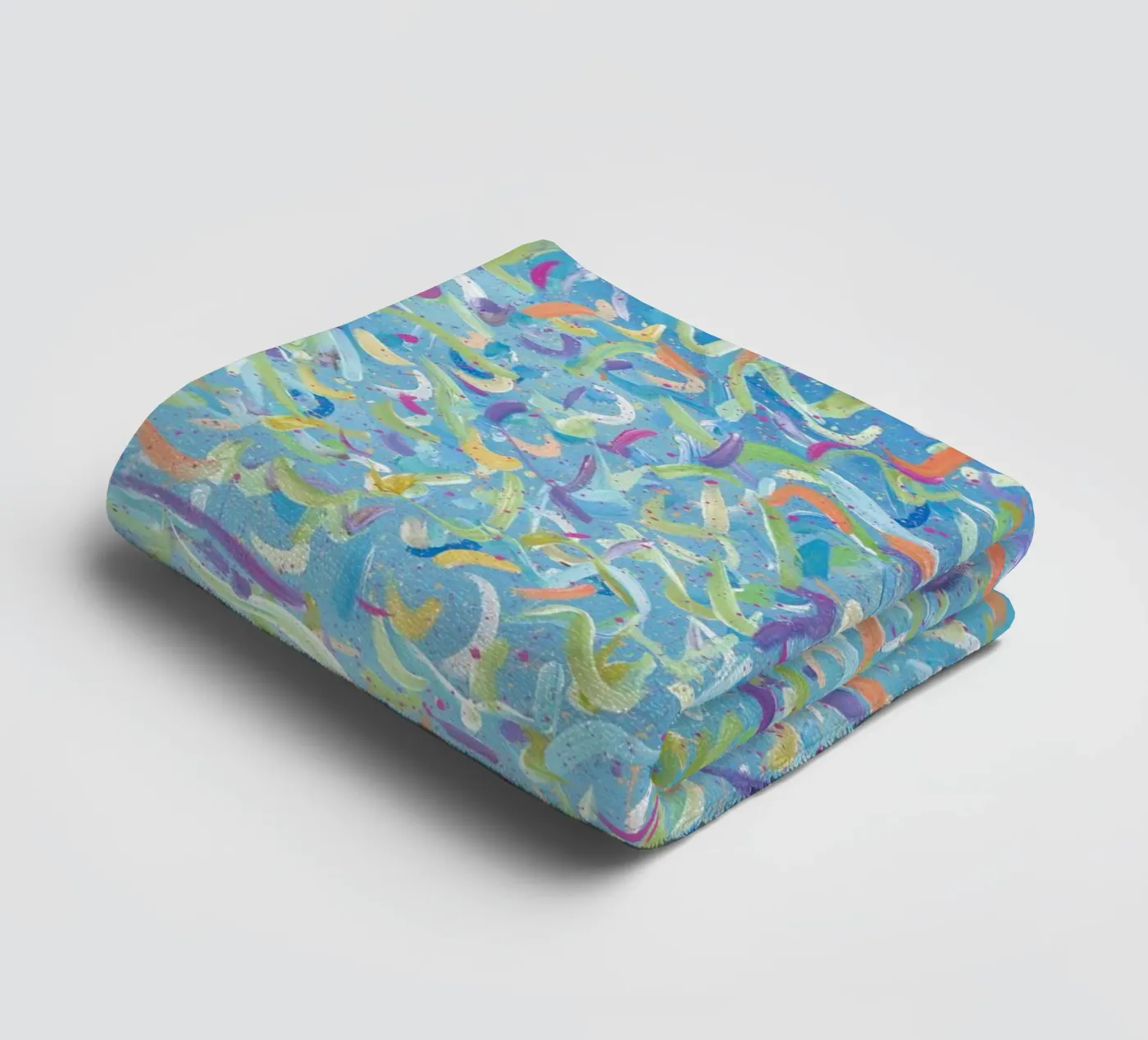 Broken Molecules towel by Helen Joynson