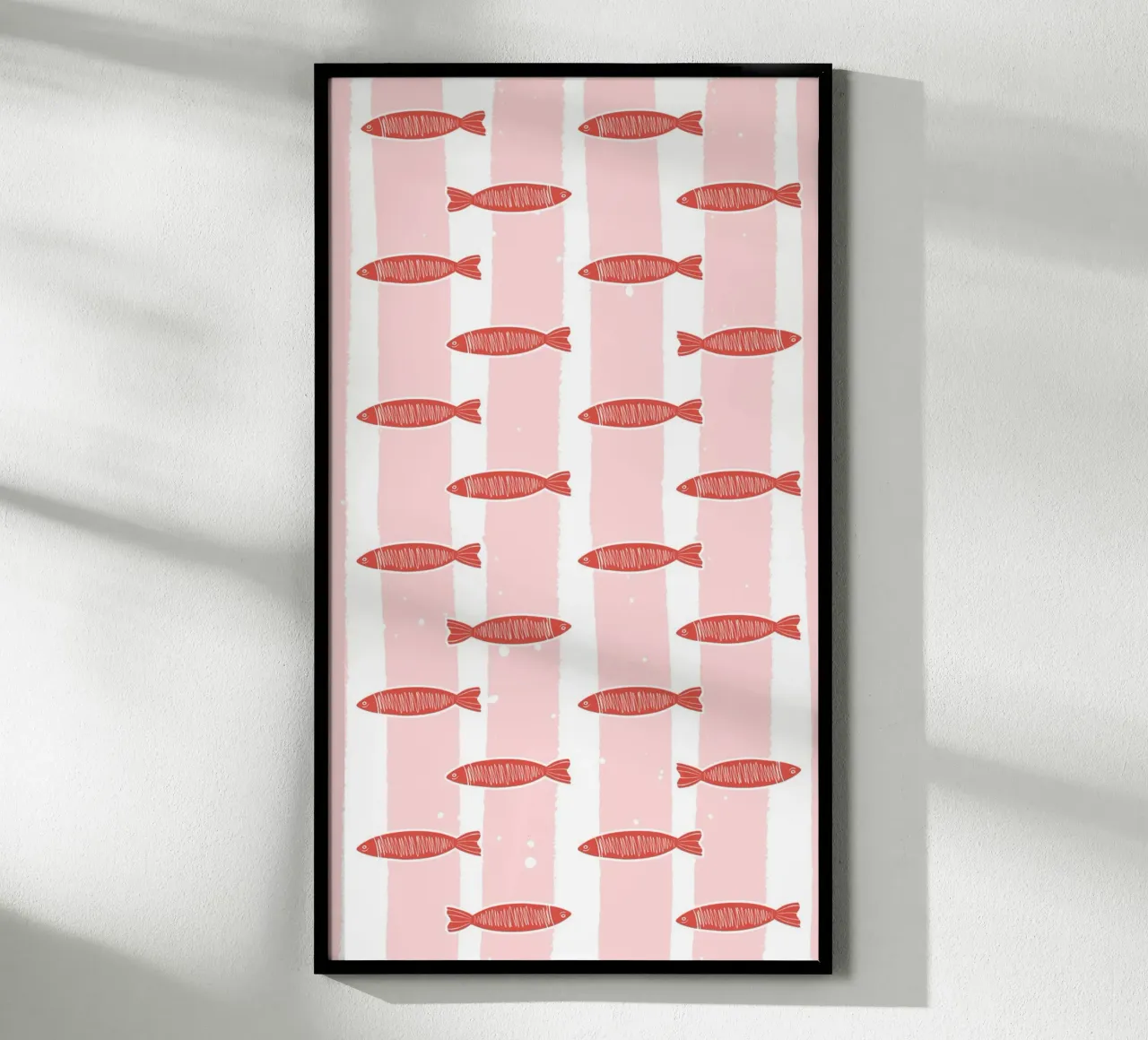 Fischschwarm Heringe poster da Zwischenschicht