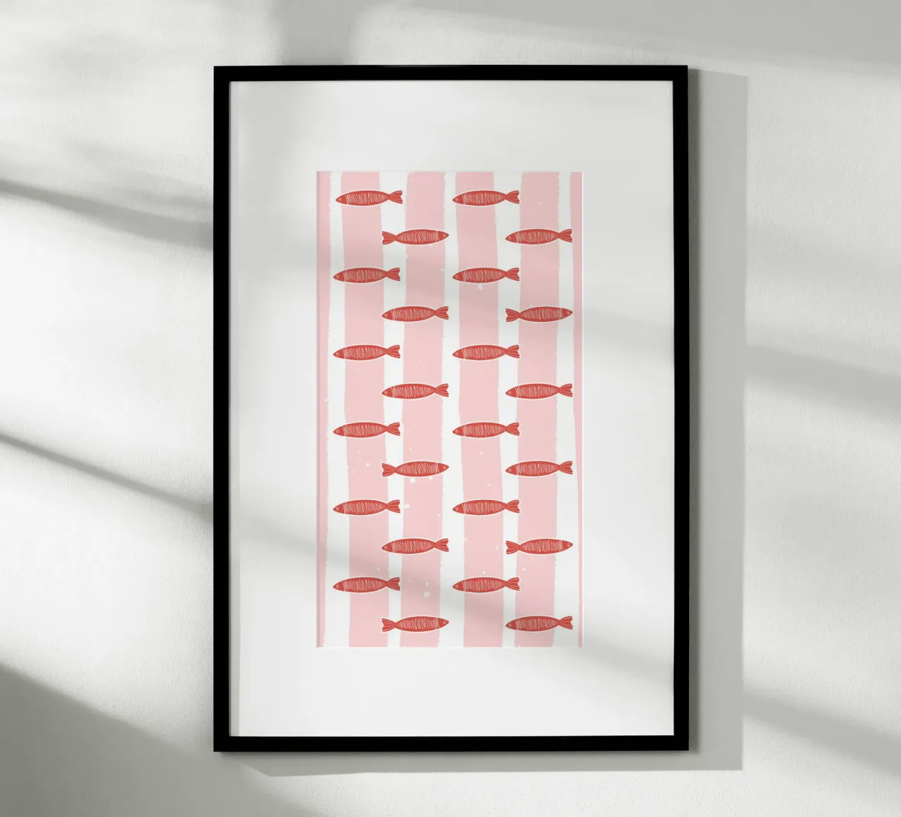 Fischschwarm Heringe poster da Zwischenschicht