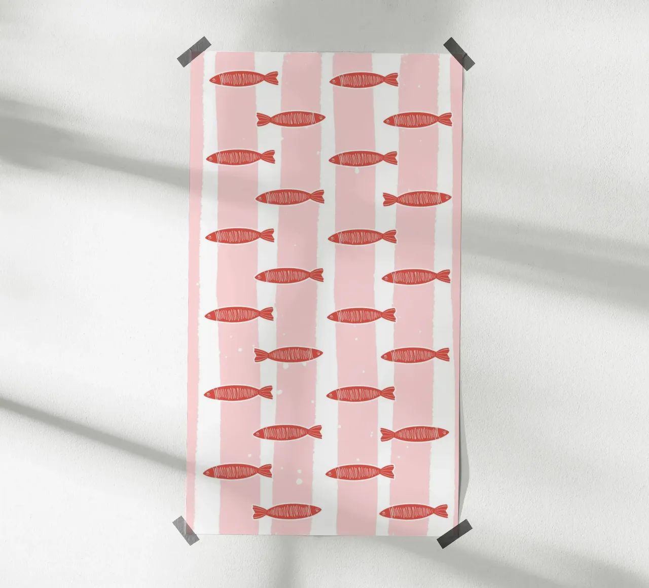 Fischschwarm Heringe poster da Zwischenschicht