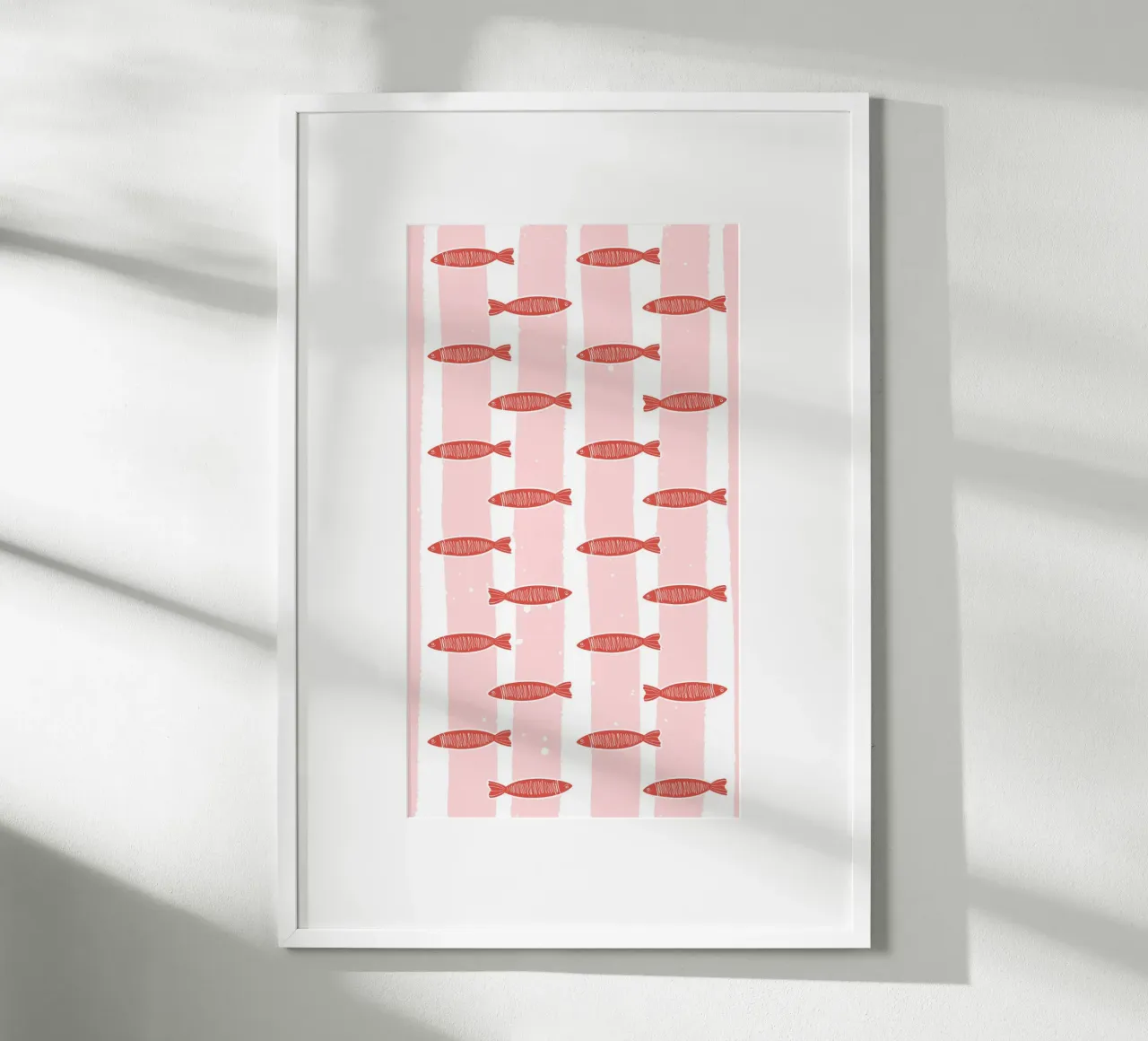 Fischschwarm Heringe poster da Zwischenschicht