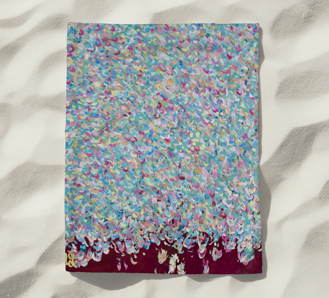 Vuur binnen strandhanddoek van Helen Joynson