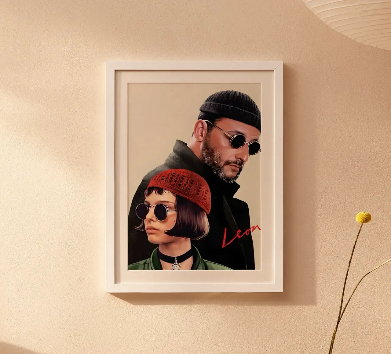 Leon poster van Funny Frame Factory