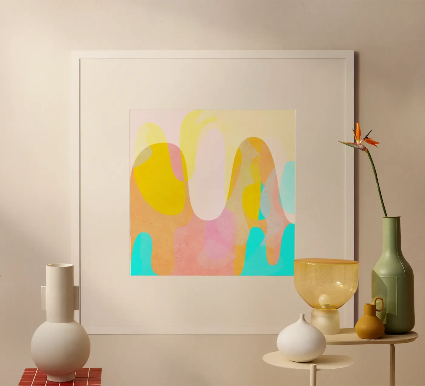 High Vibrations poster van Abstract Joy