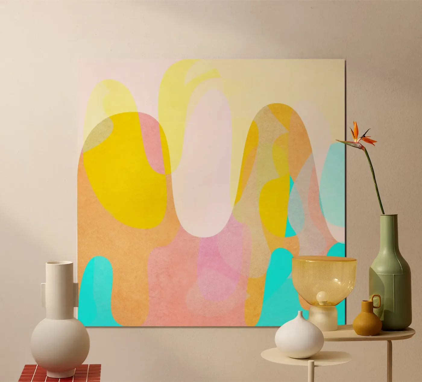 High Vibrations poster van Abstract Joy