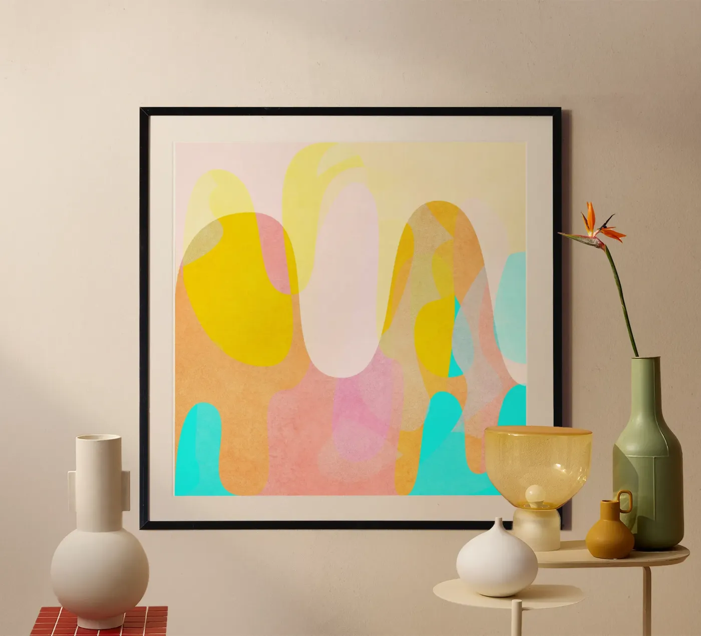 High Vibrations poster van Abstract Joy