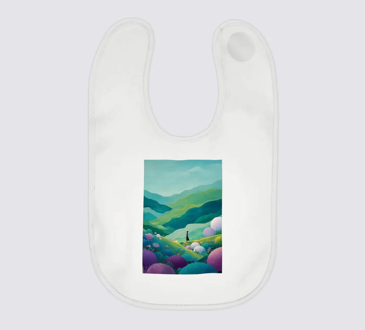 Wanderer baby bib by Amelie Rose