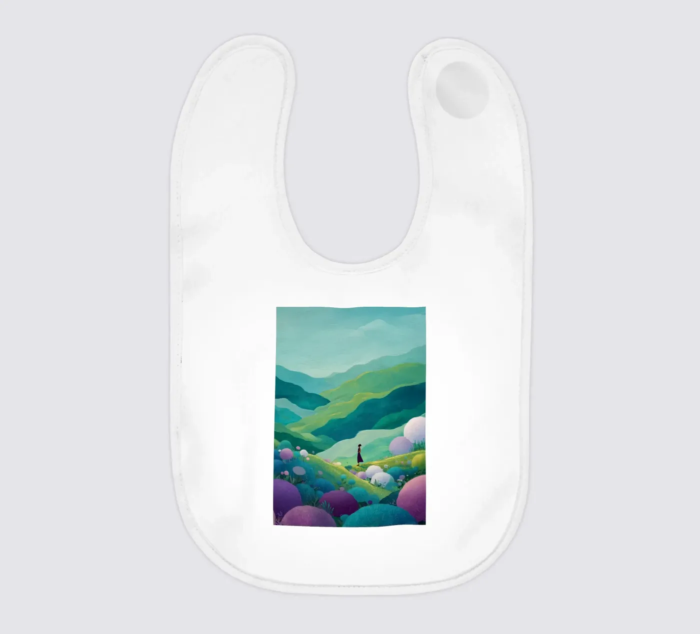 Wanderer baby bib by Amelie Rose