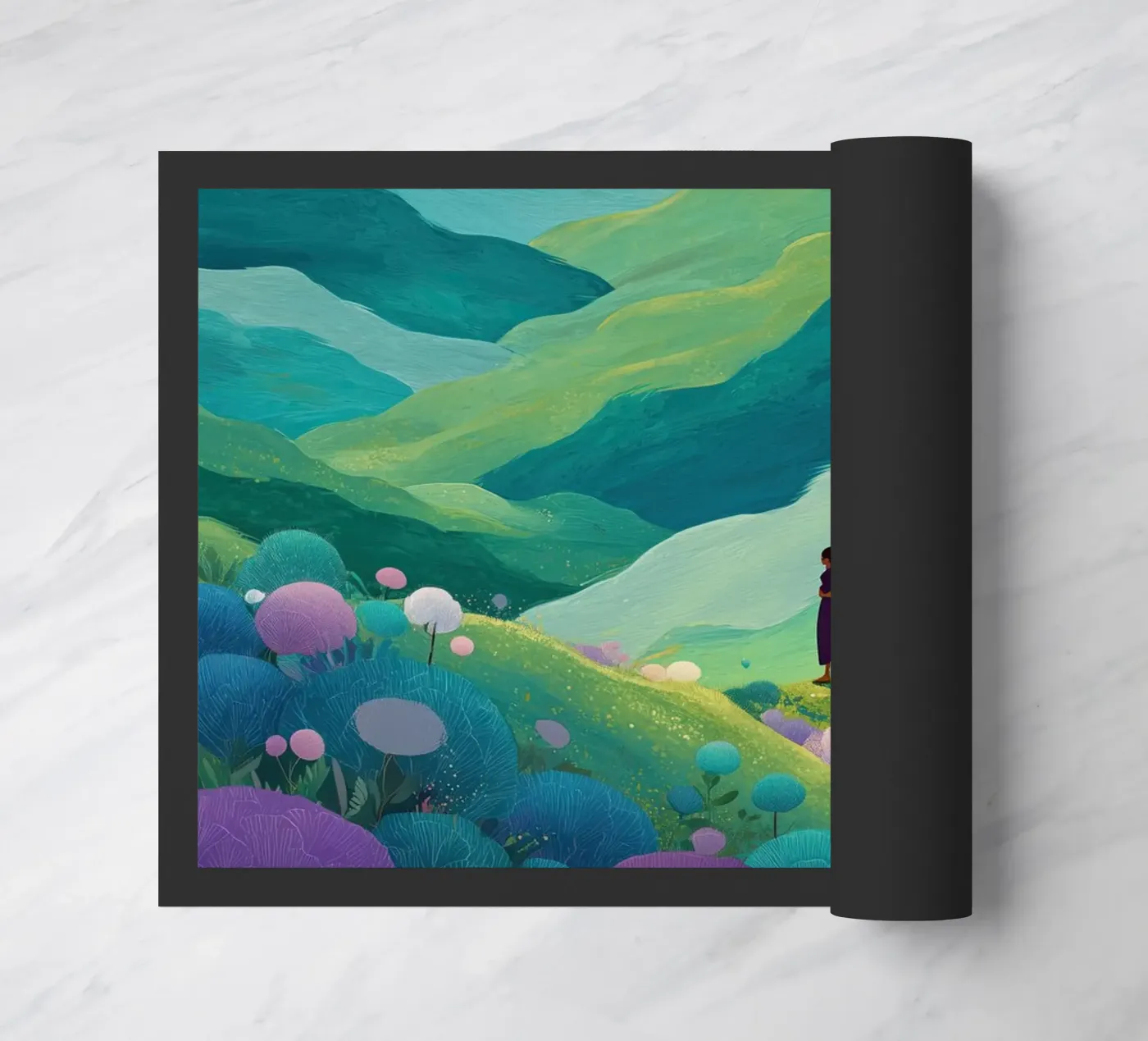 Wanderer Fußmatte von Amelie Rose