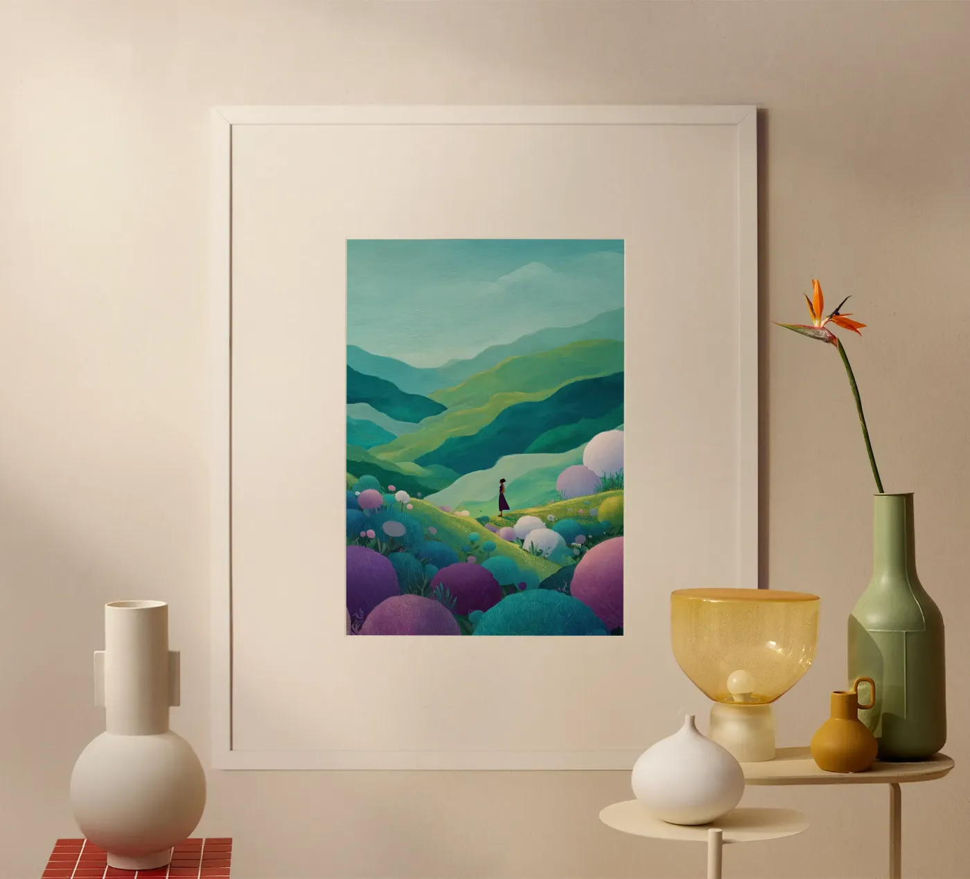 Wanderer poster van Amelie Rose