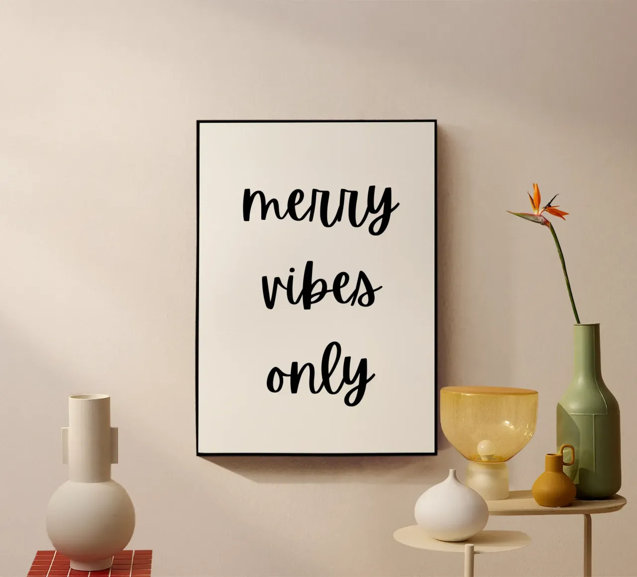 Merry vibes only plexiglass da HolidaysCandyWalls