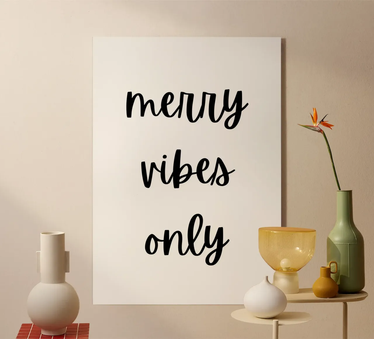 Merry vibes only plexiglass da HolidaysCandyWalls