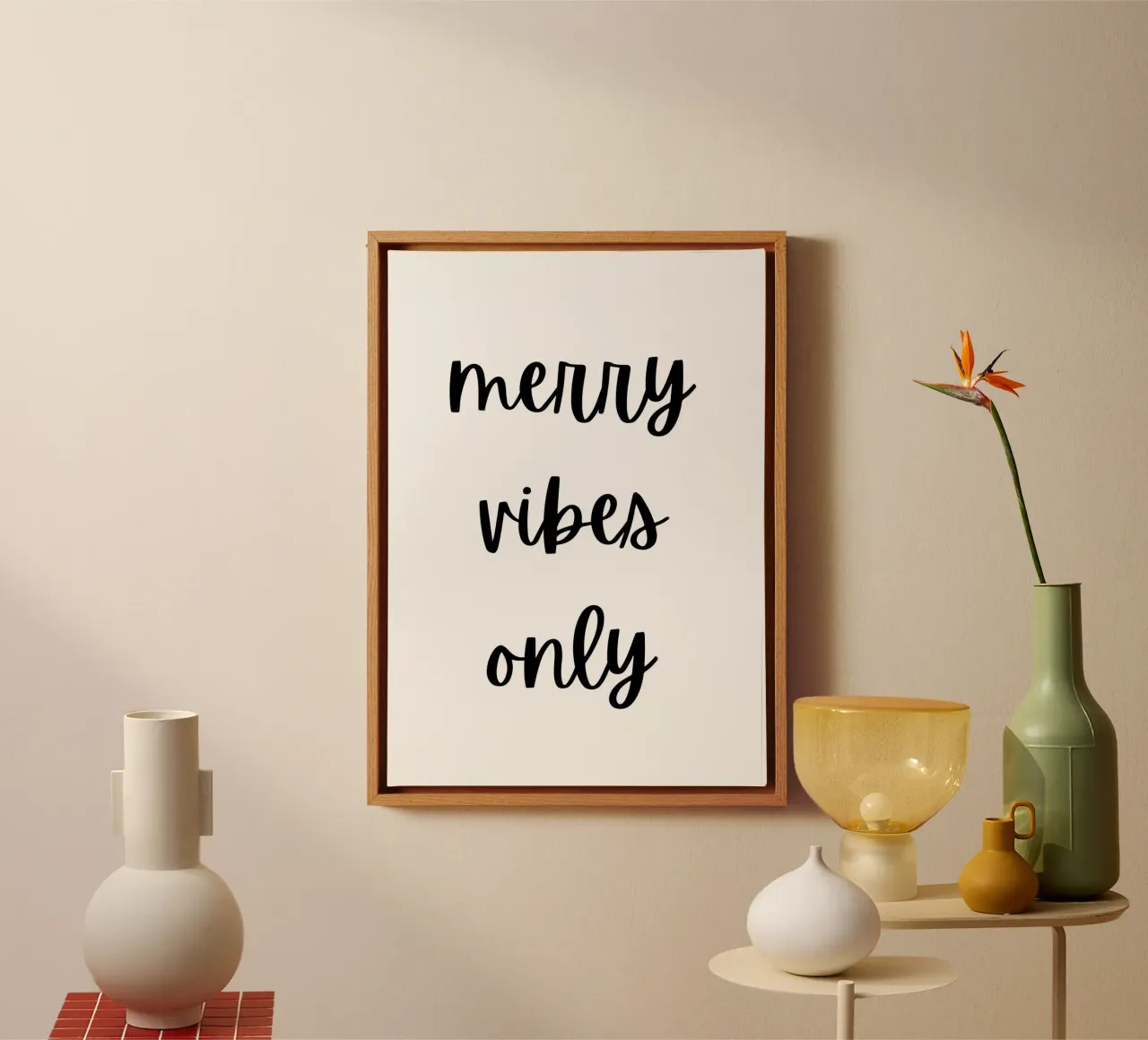 Merry vibes only tela da HolidaysCandyWalls