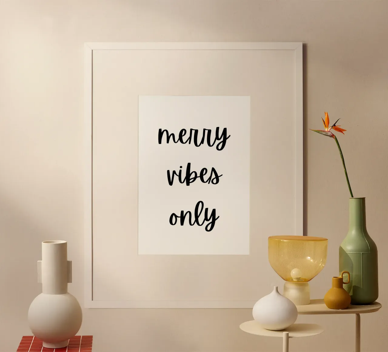 Merry vibes only carta hahnemühle da HolidaysCandyWalls