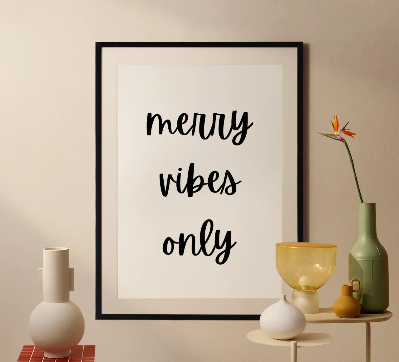 Merry vibes only carta hahnemühle da HolidaysCandyWalls